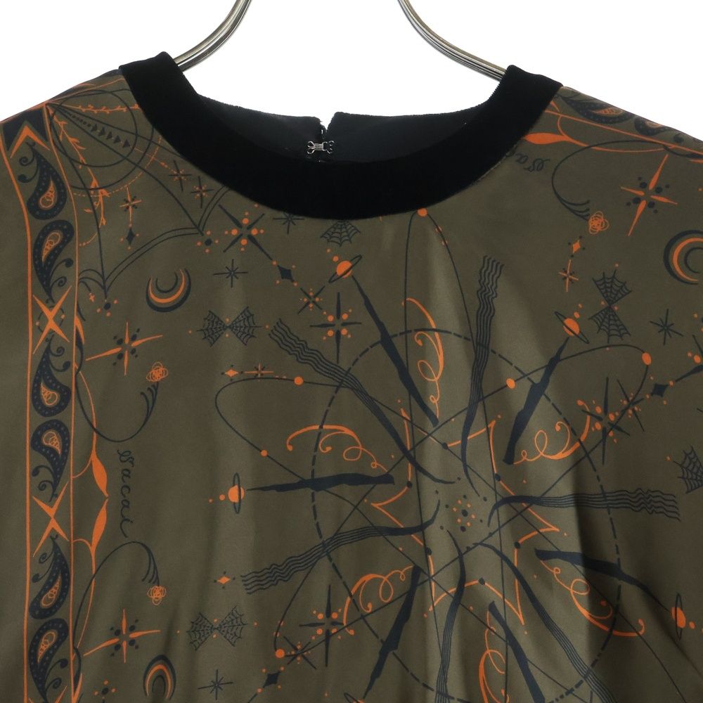 Sacai (サカイ) 20AW×Dr.Woo ドクターウー バンダナ柄 半袖ブラウス