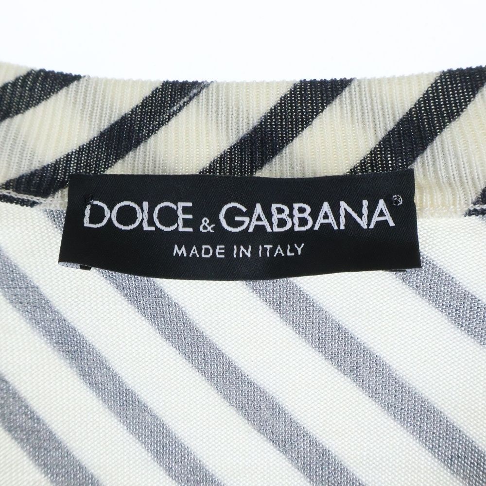 DOLCE&GABBANA 総柄 クラシッククルーネックニット DOLCE&GABBANA 総柄