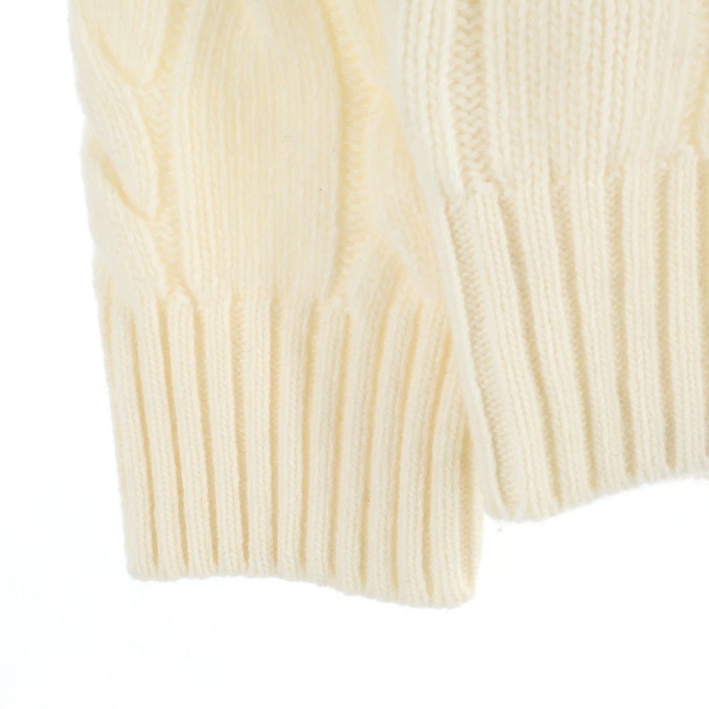 BAFY アイボリー ケーブルニット タートルネック BAFY (バフィー) タートルネック ケーブルニットセーター アイボリー