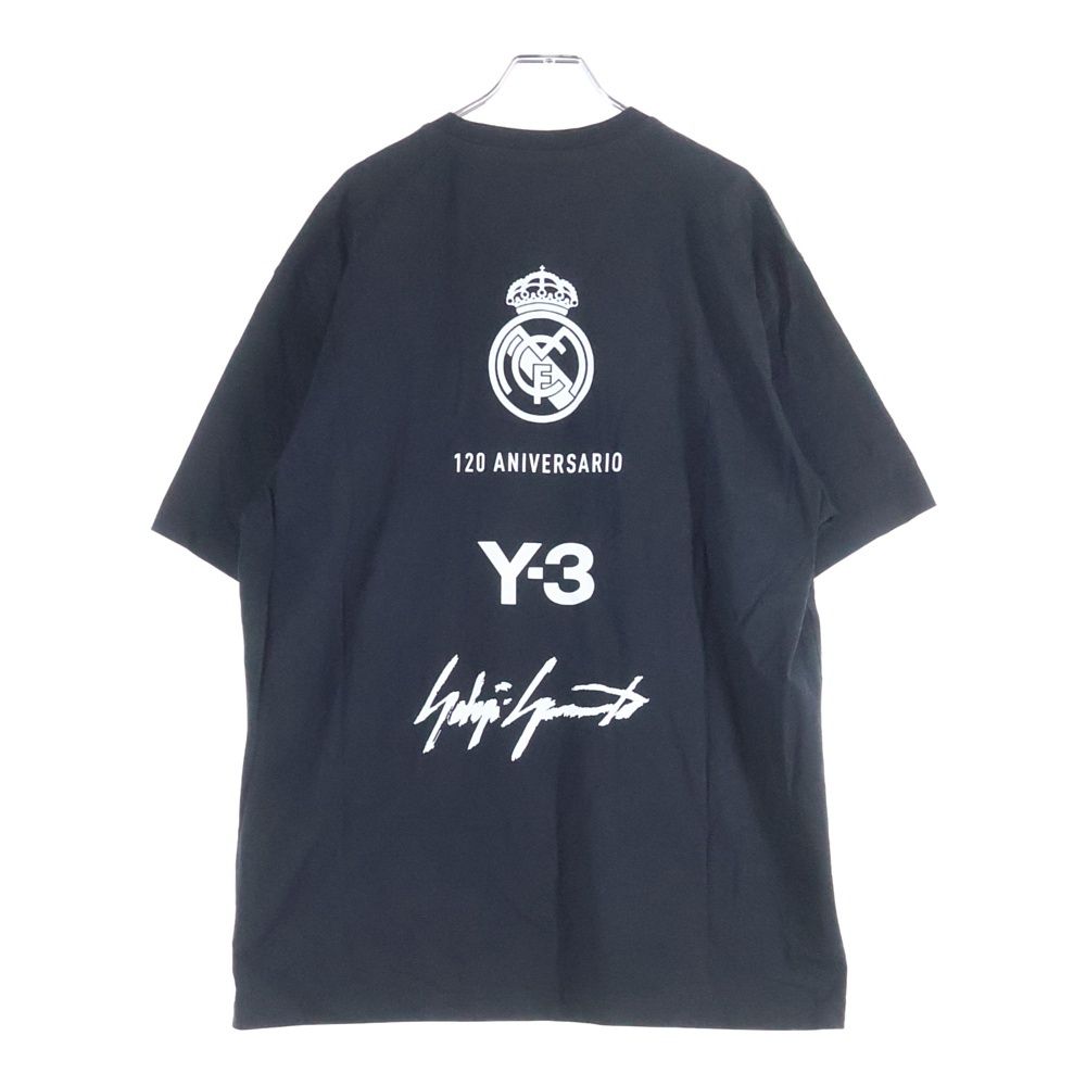Y-3 リアルマドリード 120周年 Tシャツ L ブラック Y-3 (ワイスリー) REAL MADRID 120TH ANNIVERSARY TEE HM6687 リアル