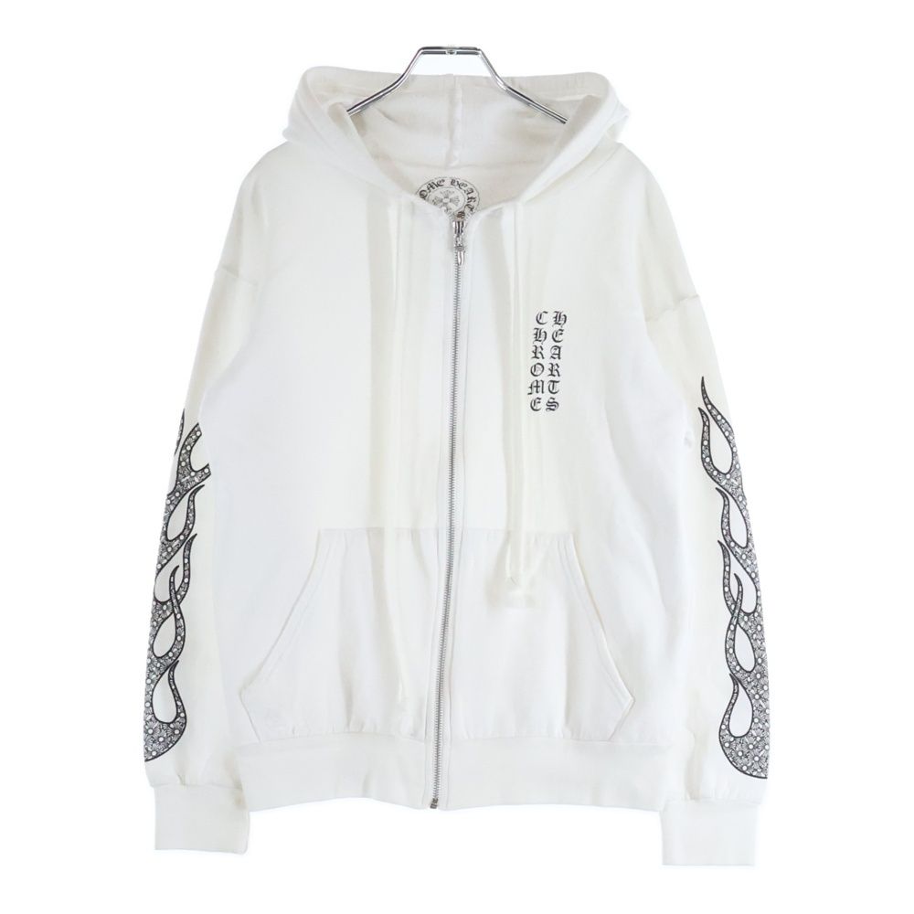 CHROME HEARTS (クロムハーツ) Arm Flame SWTSHRT HD ZIP アーム