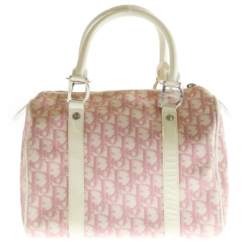 Christian Dior トロッター ハンドバッグ ピンク キャンバス クリスチャン・ディオール Christian Dior トロッター No.1 フラワー