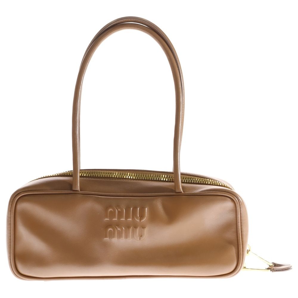 美品✨　miu miu ハンドバッグ　レザー　ミニ　ポーチ　ゴールド金具 miu miu（ミュウミュウ） ポーチ BEAU LEATHER MICRO-BAG ミニバッグ