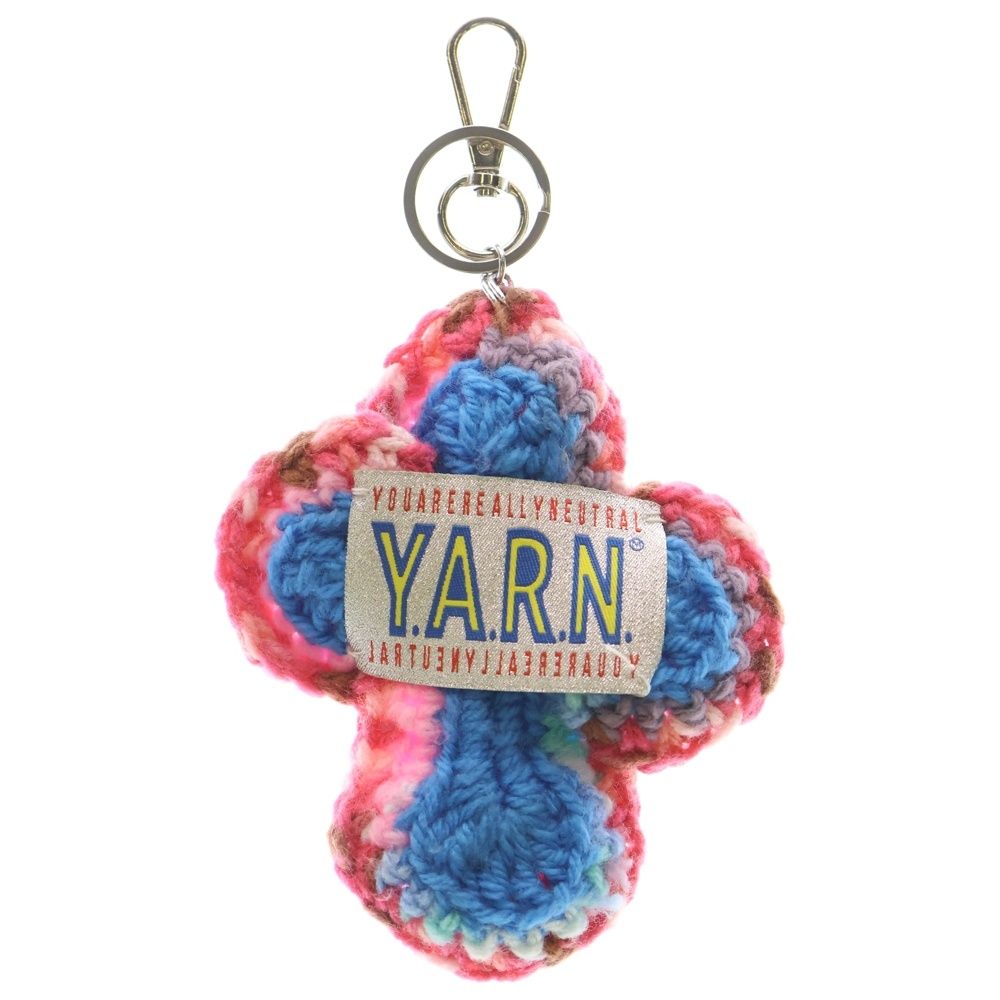 Y.A.R.N. クロス型 ニット キーホルダー Y.A.R.N (ヤーン) 3D Cross Knit Keyholder 3Dクロスニット