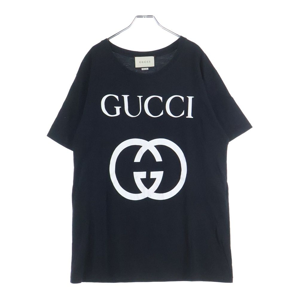 GUCCI (グッチ) インターロッキングG 半袖Tシャツ ネイビー 493117