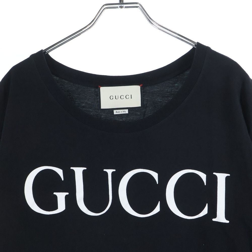 GUCCI (グッチ) インターロッキングG 半袖Tシャツ ネイビー 493117