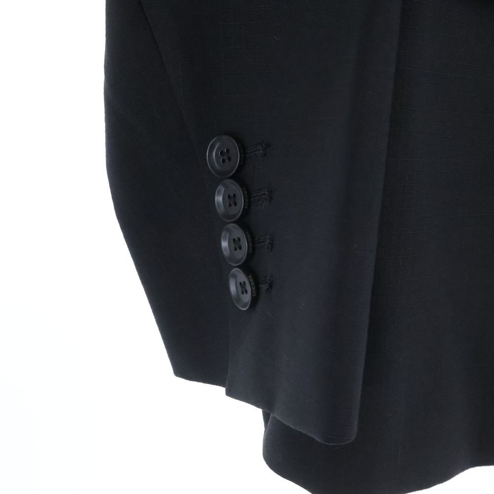 DIESEL (ディーゼル) カットオフ 2B テーラードジャケット ブラック