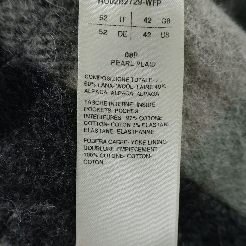 Rick Owens (リックオウエンス) 22AW アルパカ混 チェックシャツ