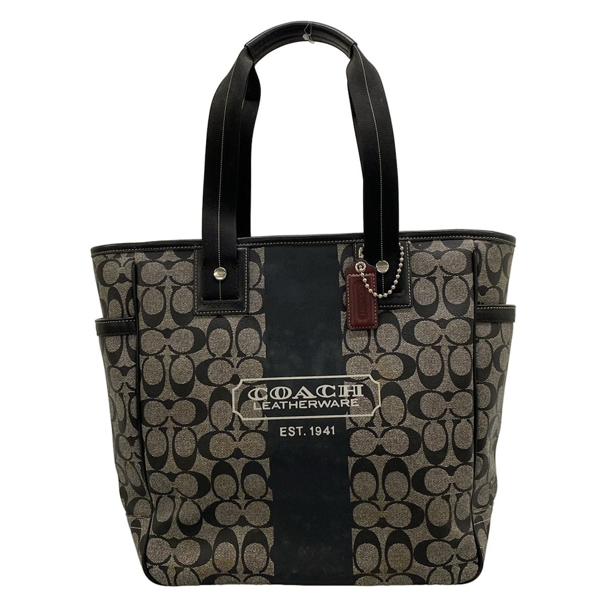 COACH(コーチ) トートバッグ ヘリテージ シグネチャー ストライプ