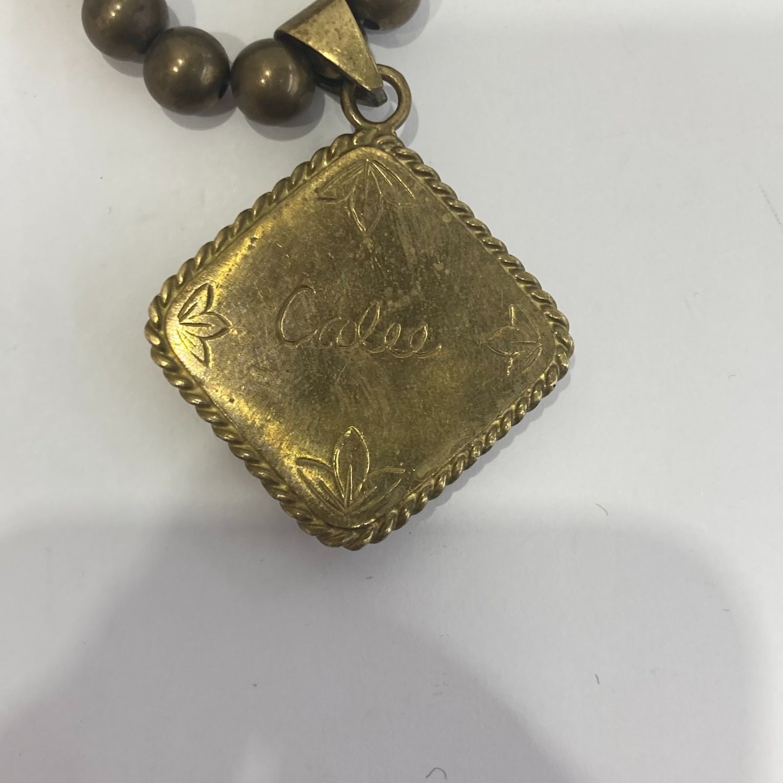 calee キャリー　真鍮　ネックレス CALEE JEWELRY BEADS ONYX NECKLACE BRASS キャリー ネックレス