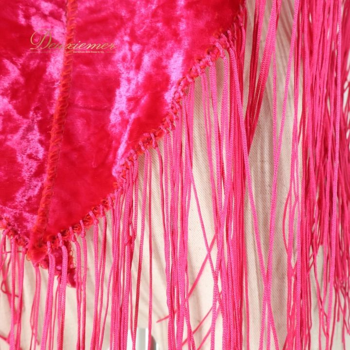 フラメンコ 衣装 シージョ ピキージョ ベロア フレコ フリンジ ダンス