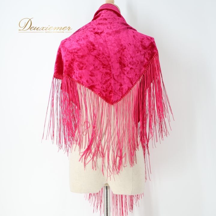 フラメンコ 衣装 シージョ ピキージョ ベロア フレコ フリンジ ダンス