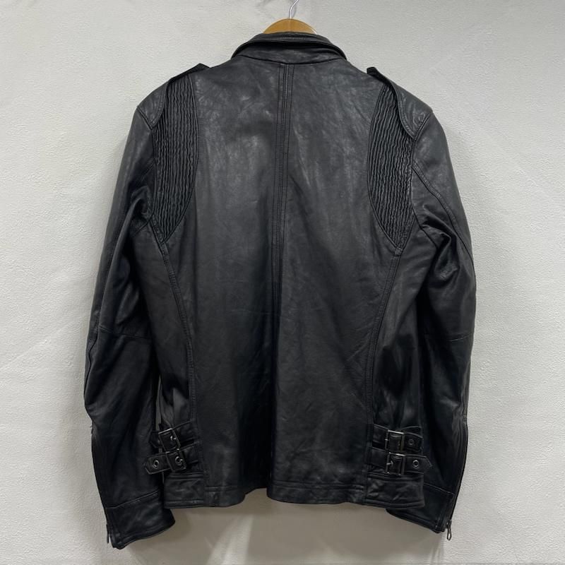 キャサリンハムネットロンドン レザー ブルゾン 革ジャン ラム ダブル