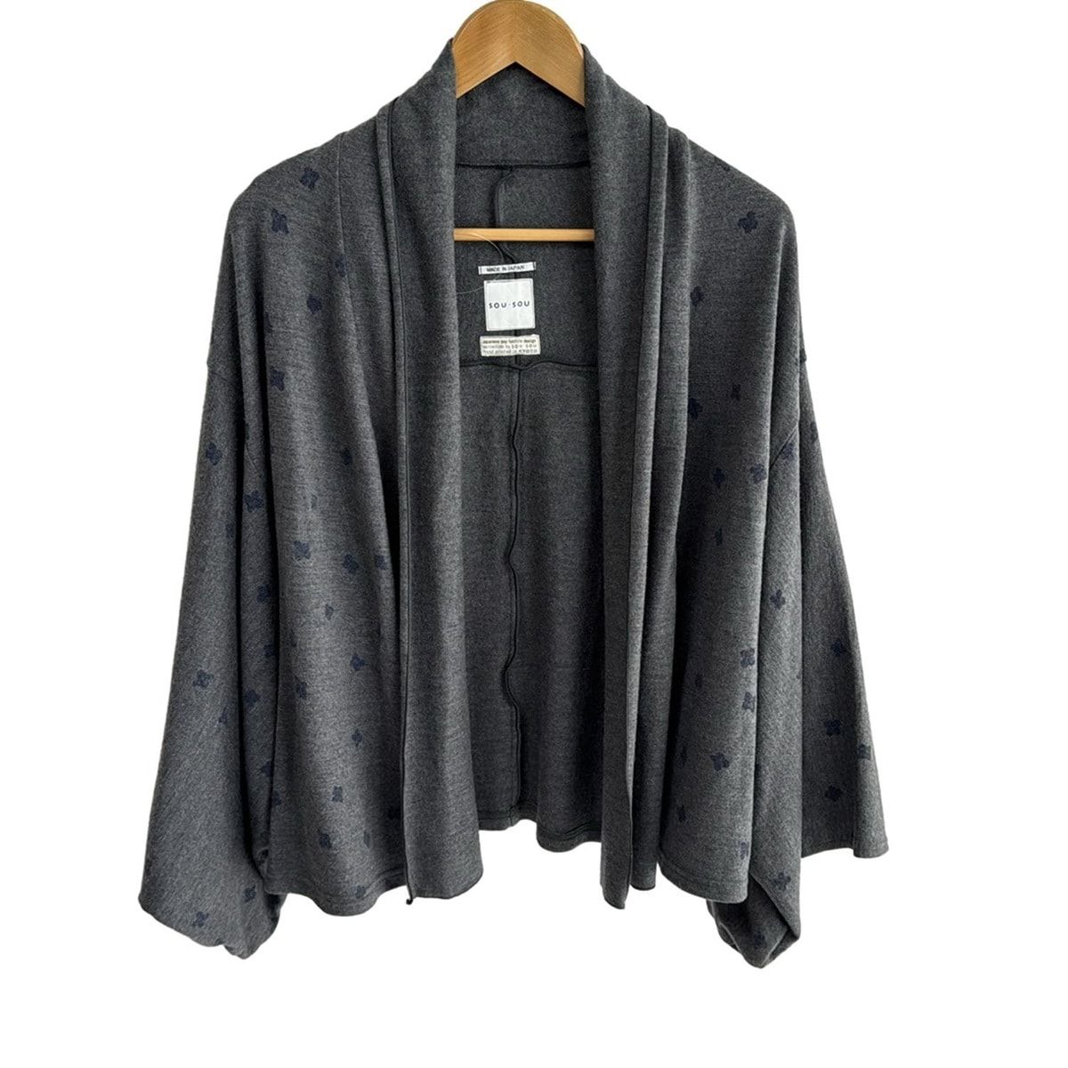 SOU・SOU(ソウソウ) カーディガン レディース - グレー×パープル 長袖