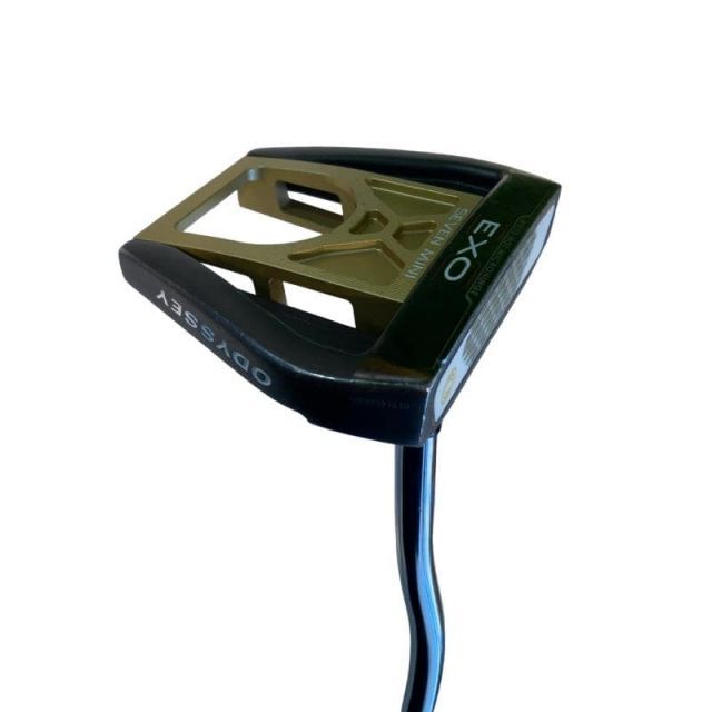 中古】 オデッセイ EXO SEVEN MINI GOLD 34インチ パター PT STROKE