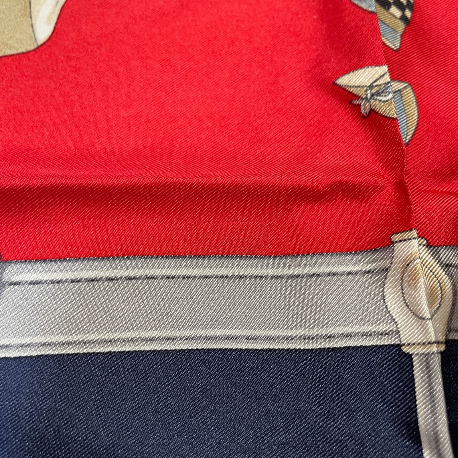 2512-102｜美品｜セリーヌ スカーフ シルク ネイビー タグあり - メルカリ