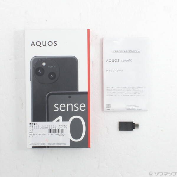 中古品〕 AQUOS sense10 128GB フルブラック SH-M33 SIMフリー【262