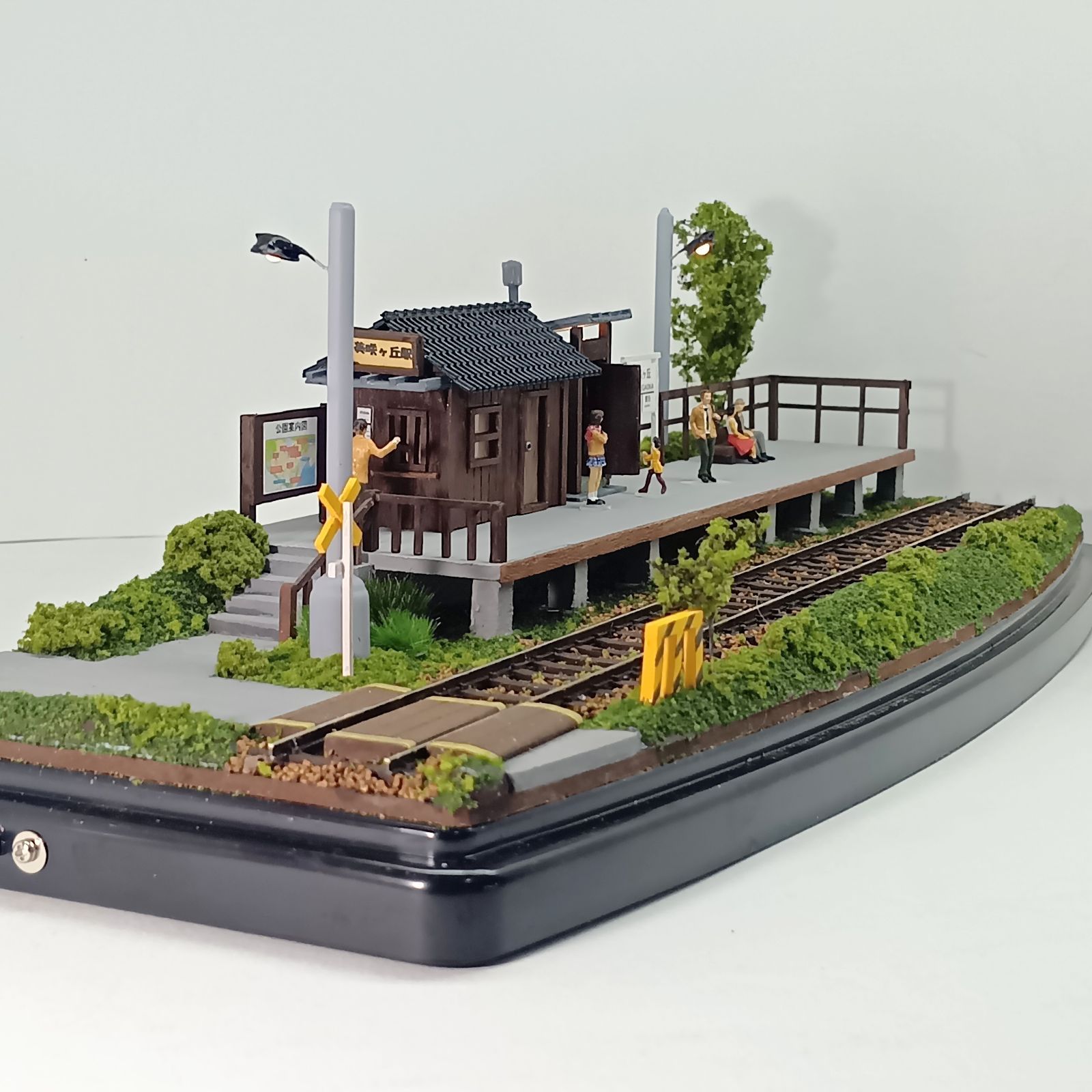 鉄道模型 HOゲージ ジオラマ 車両展示台 (昭和の駅9) - メルカリ