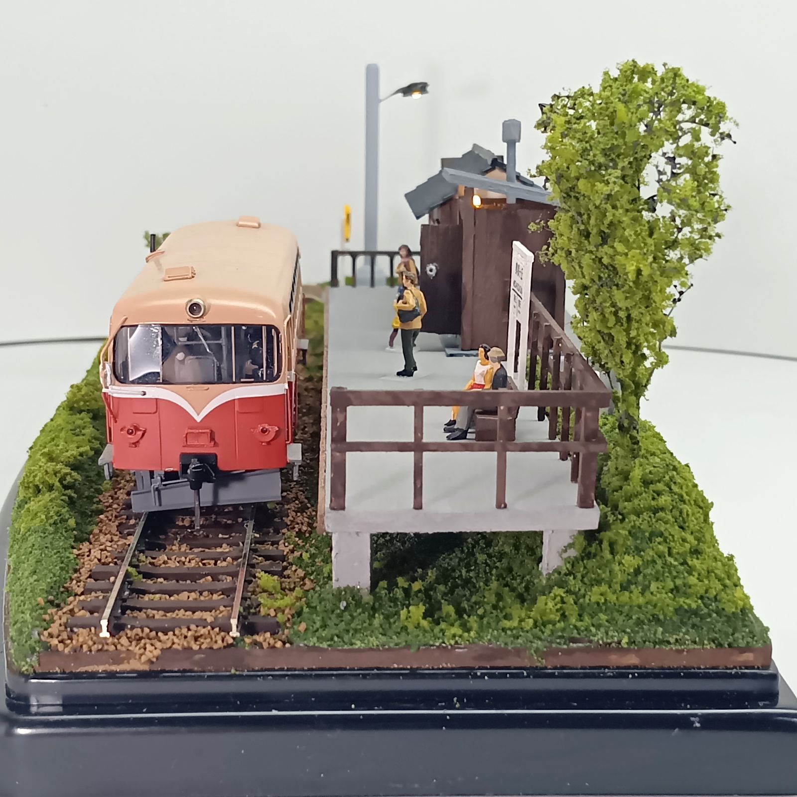 鉄道模型 HOゲージ ジオラマ 車両展示台 (昭和の駅9) - メルカリ