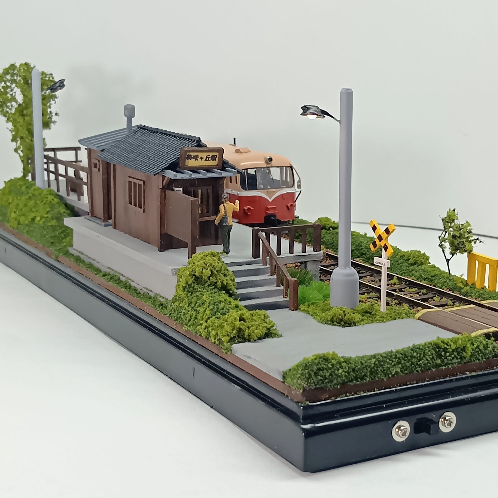 鉄道模型 HOゲージ ジオラマ 車両展示台 (昭和の駅9) - メルカリ