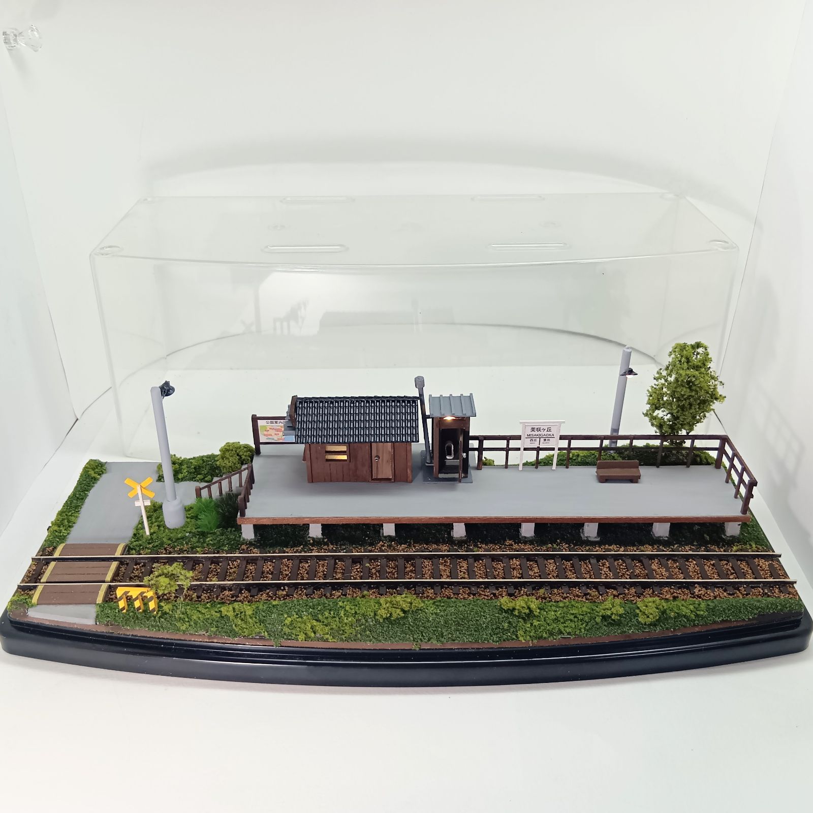 鉄道模型 HOゲージ ジオラマ 車両展示台 (昭和の駅9) - メルカリ