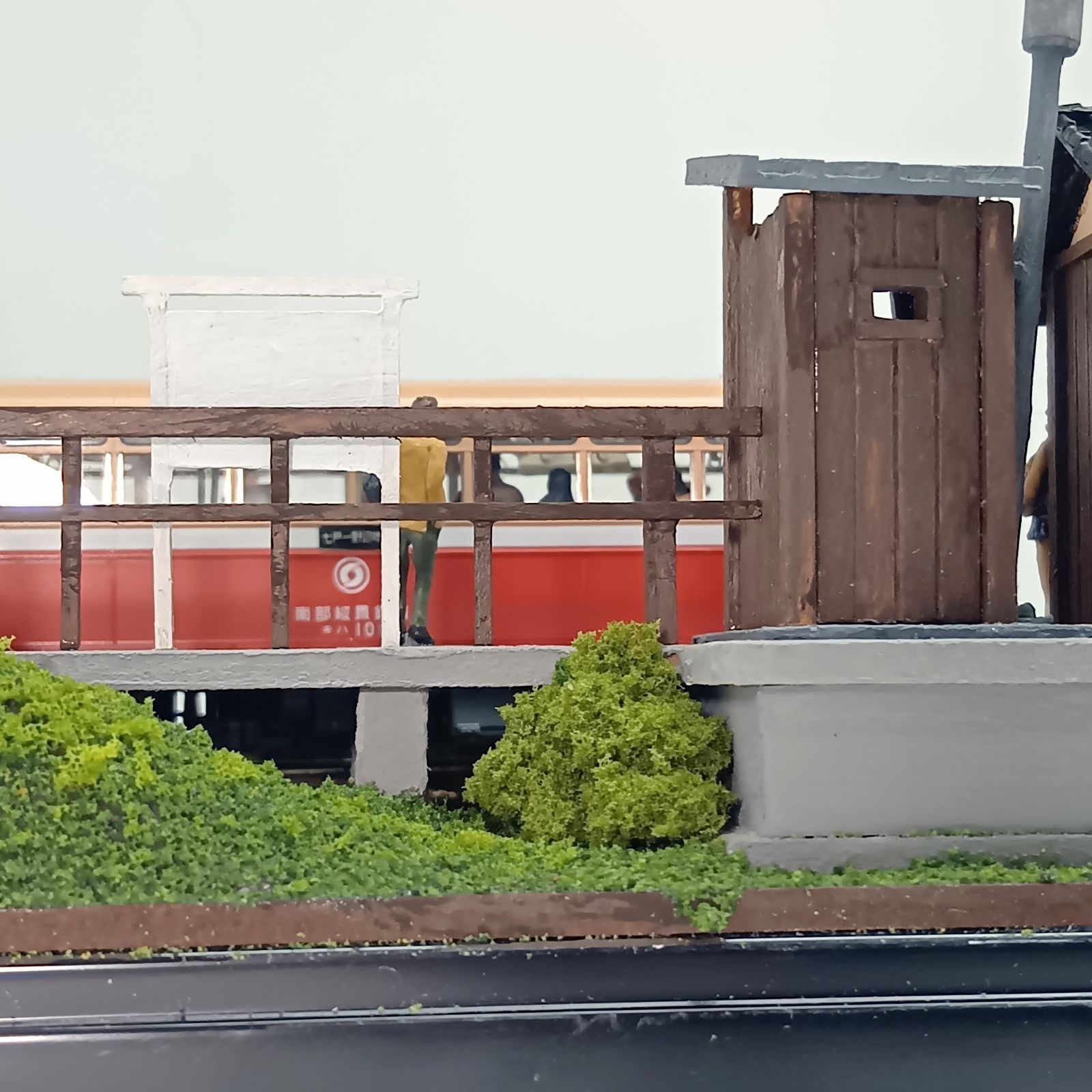 鉄道模型 HOゲージ ジオラマ 車両展示台 (昭和の駅9) - メルカリ