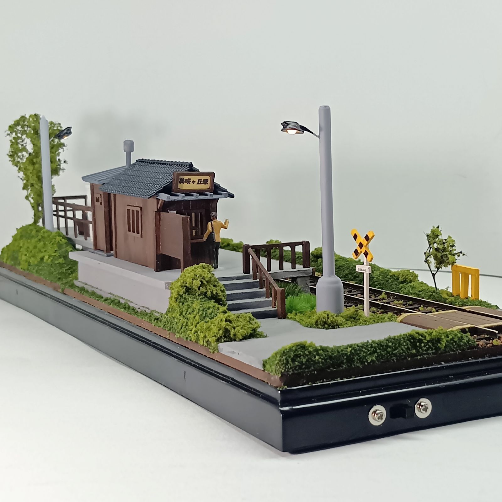 鉄道模型 HOゲージ ジオラマ 車両展示台 (昭和の駅9) - メルカリ