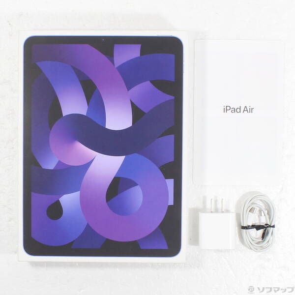 中古品〕 iPad Air 第5世代 64GB パープル MME23J／A Wi-Fi【377