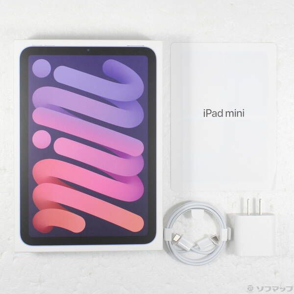 中古品〕 iPad mini 第6世代 64GB パープル MK7R3J／A Wi-Fi【349