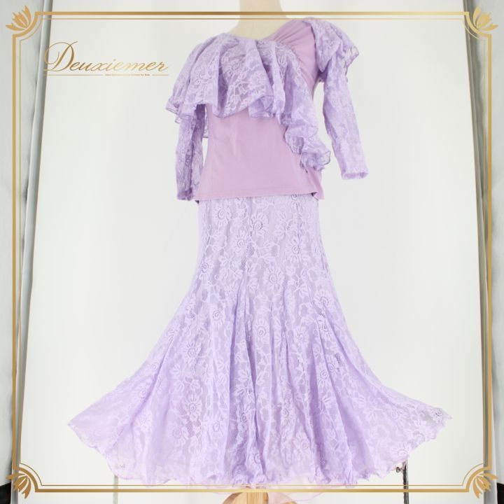 社交ダンス 衣装 スタンダード 上下セット ツーピース レッスンウェア