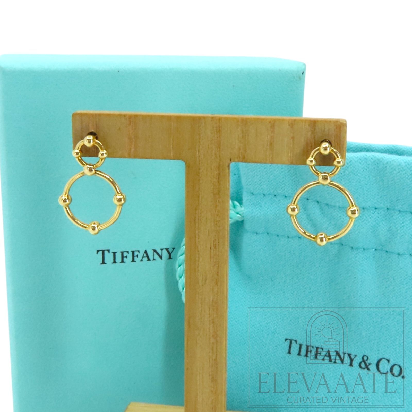 美品 Tiffany&Co. ティファニー グラジュエイテッド ダブル サークル