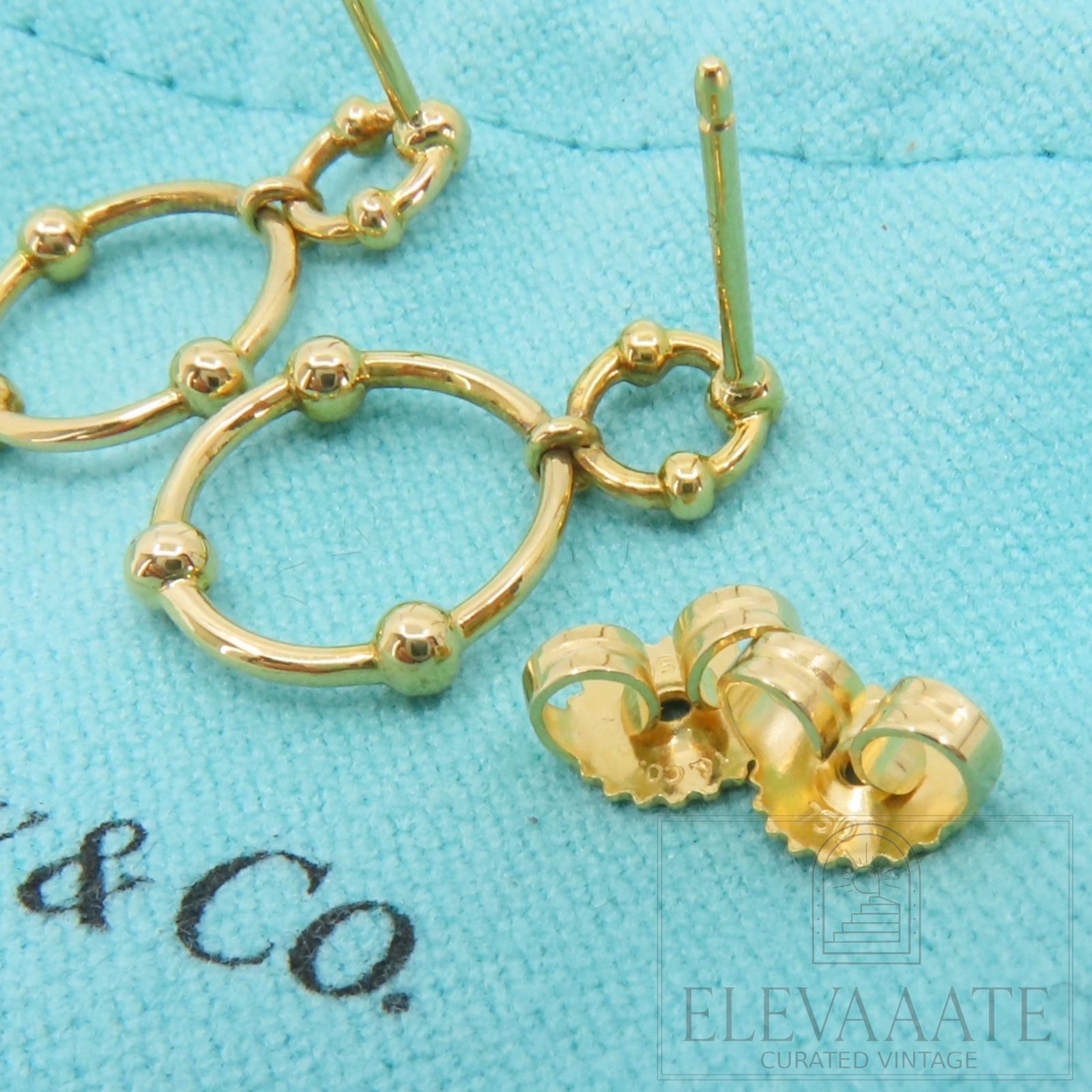 美品 Tiffany&Co. ティファニー グラジュエイテッド ダブル サークル