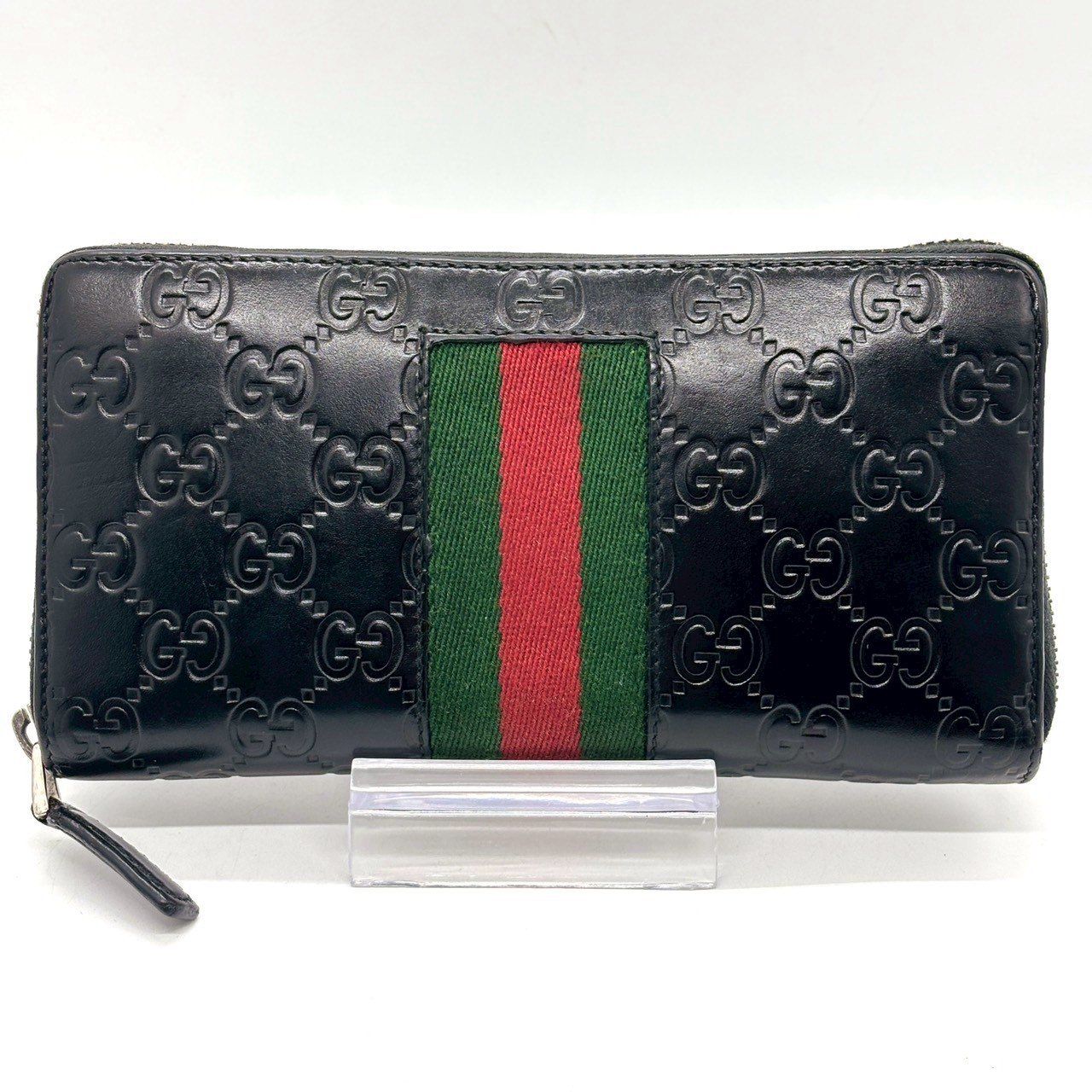 静かに格が伝わる】 GUCCI 長財布 グッチシマ シェリーライン ラウンド