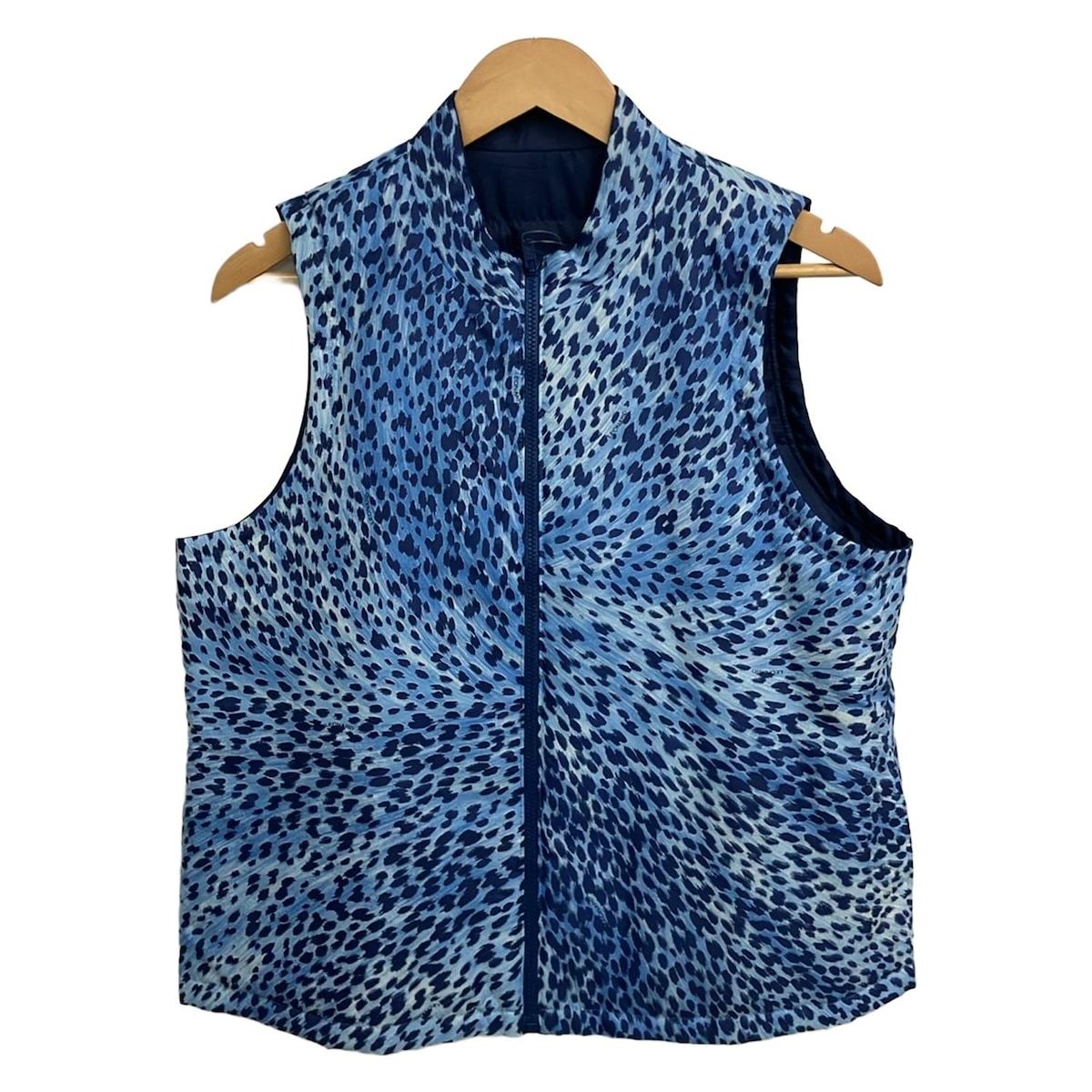 レオナールスポーツ ベスト サイズF レディース美品 - ブルー×ダーク