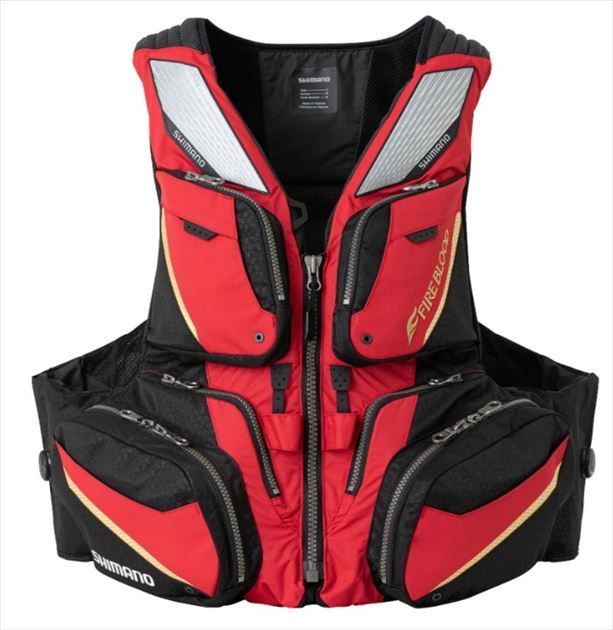シマノ ライフジャケット VF-110V ブラッドレッド XL - メルカリ