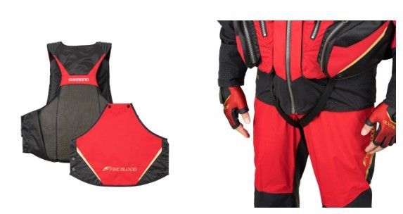  シマノ ライフジャケット VF 110 V ブラッドレッド XL ライフジャケット ウェア