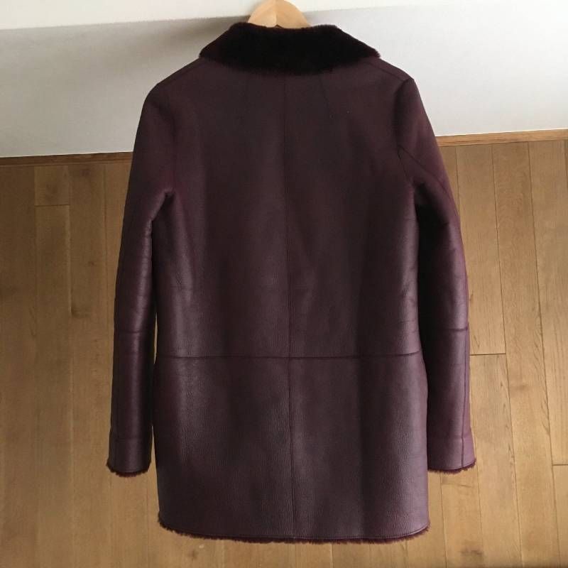 美品 近年 Theory セオリー 羊革 ムートン コートS - メルカリ