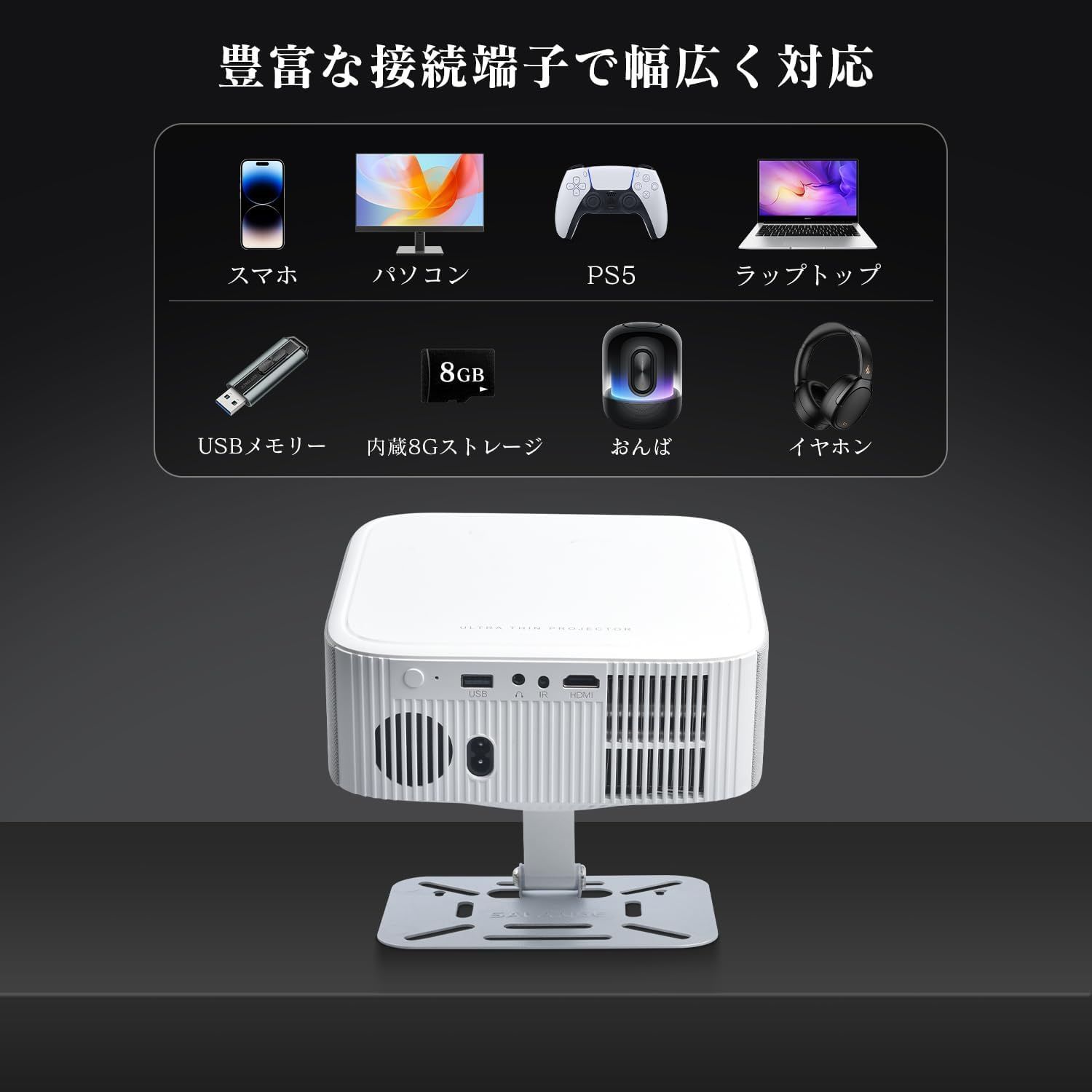 Netflix 公式認証・独占販売】プロジェクター 家庭用 小型 Android TV
