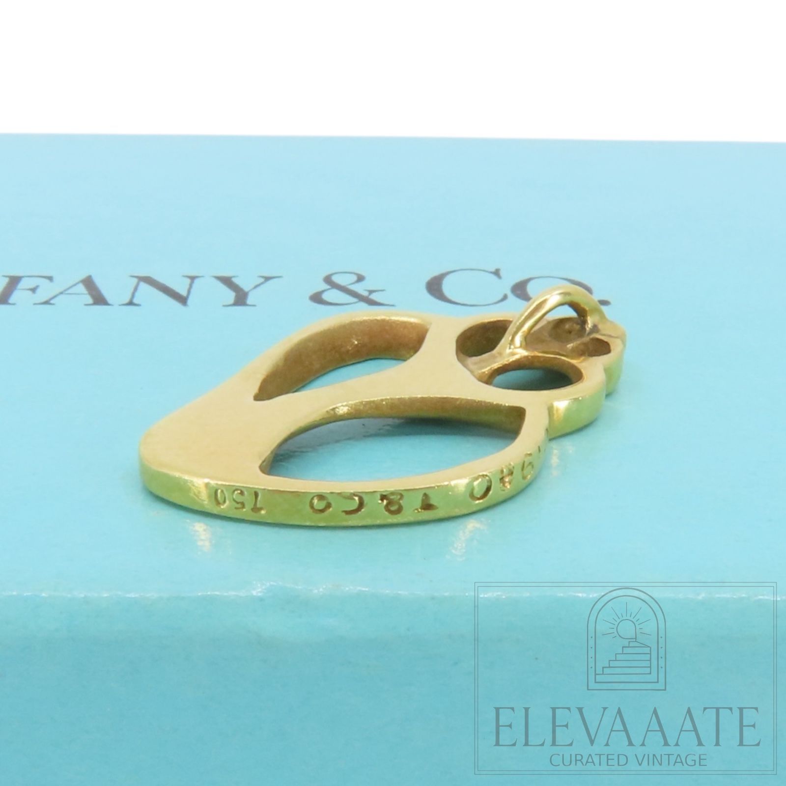 希少 美品 Tiffany&Co. ティファニー アンジェラカミングス イエロー