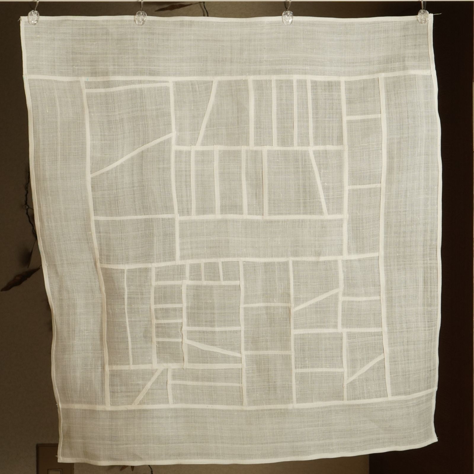 韓国直輸入モシ（苧麻）100%使用｜ポジャギ 57×62cm ハンドメイド