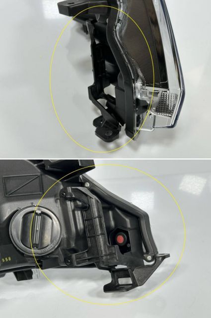 ハリアー ターボ ASU60W ASU65W 後期 純正 左ヘッドライト 左ライト