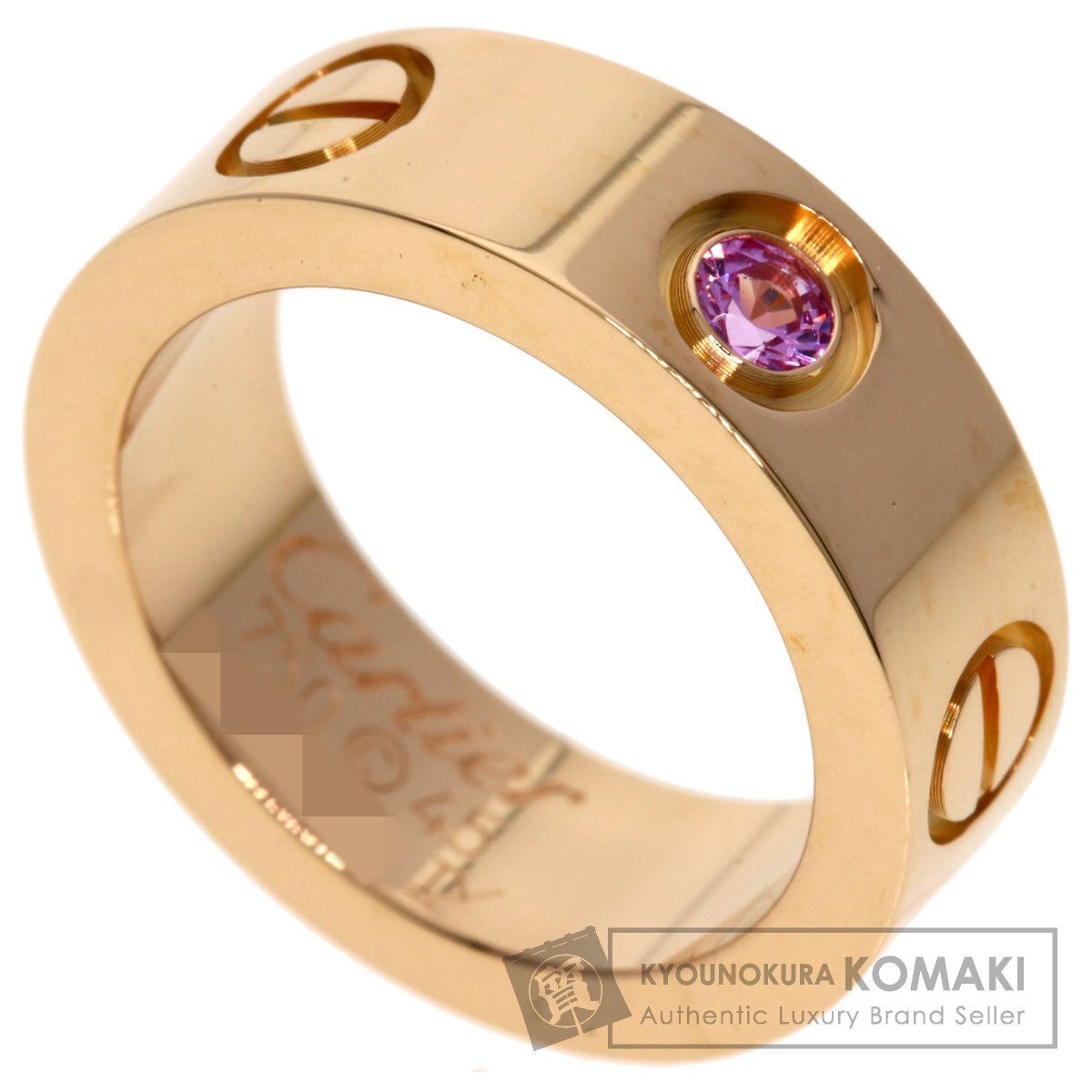 CARTIER カルティエ ラブリング 1P ピンクサファイア #45 リング・指輪