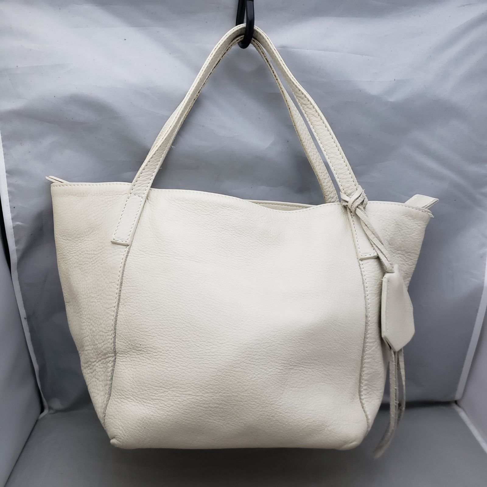 GIANNI CHIARINI トートバッグ レザーデザイン ホワイト系 u7193s 
