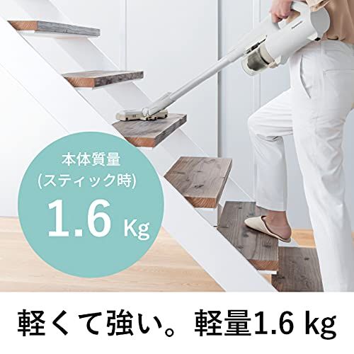 パナソニック 軽量コードレス 掃除機 ホワイト MC-SB 32 J-W 本体質量1.6? サイクロン スティッククリーナー m d 37261 dd