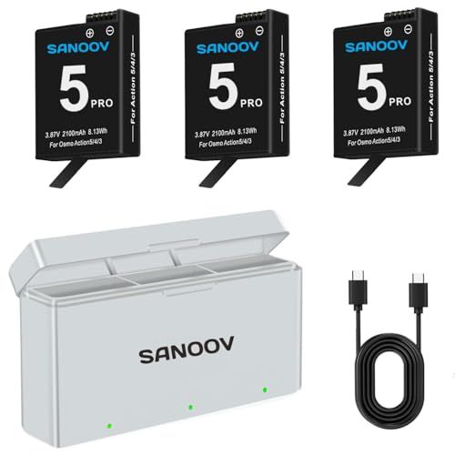 for DJI Action 6 Osmo 360 5 Pro 4 3 バッテリー充電器キット 2100 mAh PSE済 Type C同時充電 アクションカメラバッテリー 360電池 Pro電池対 cd 25 df b