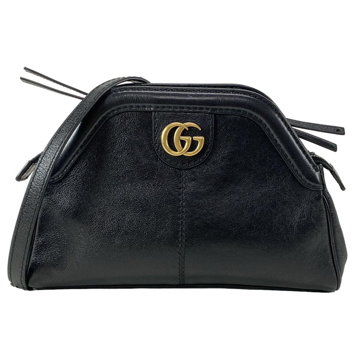 GUCCI(グッチ) ショルダーバッグ リベル スモール 524620 黒 レザー