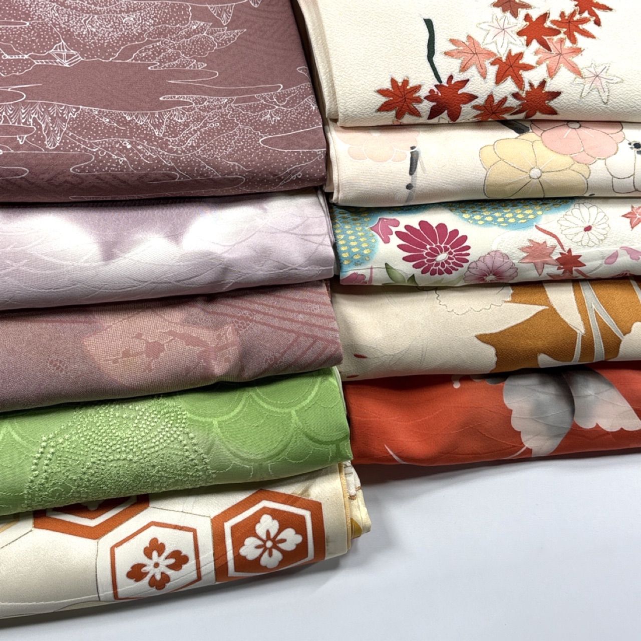 付け下げなど 10枚 正絹 着物まとめ売り 同梱購入歓迎 リメイク用