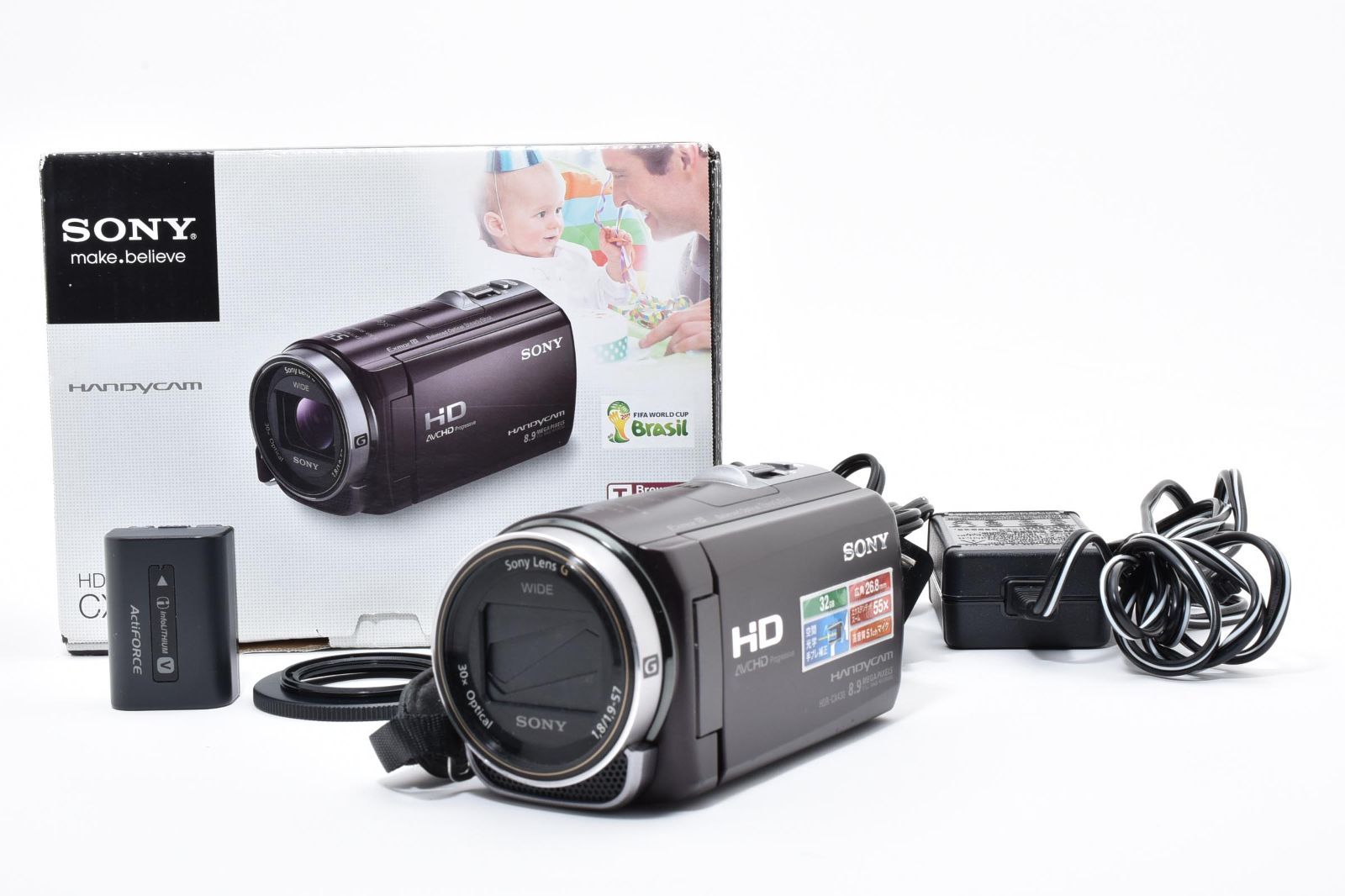 SONY ソニー HDR-CX430V ブラック 元箱 動作OK 返金保証 /2596 - メルカリ