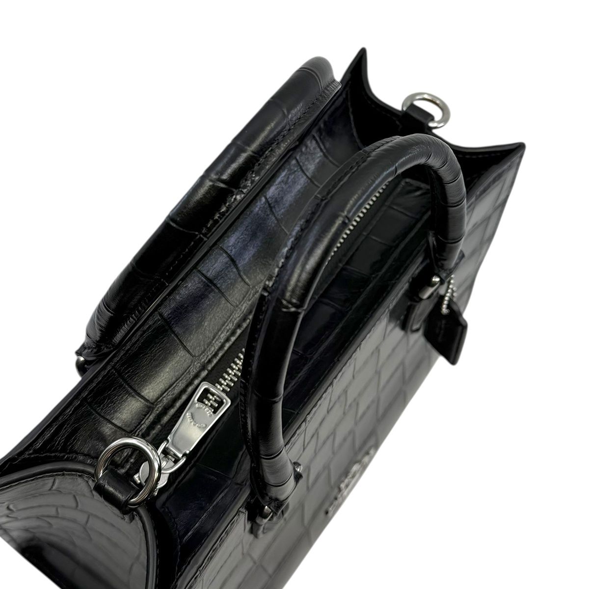 COACH コーチ マギー スモール トート CY669 クロコ型押し エンボス