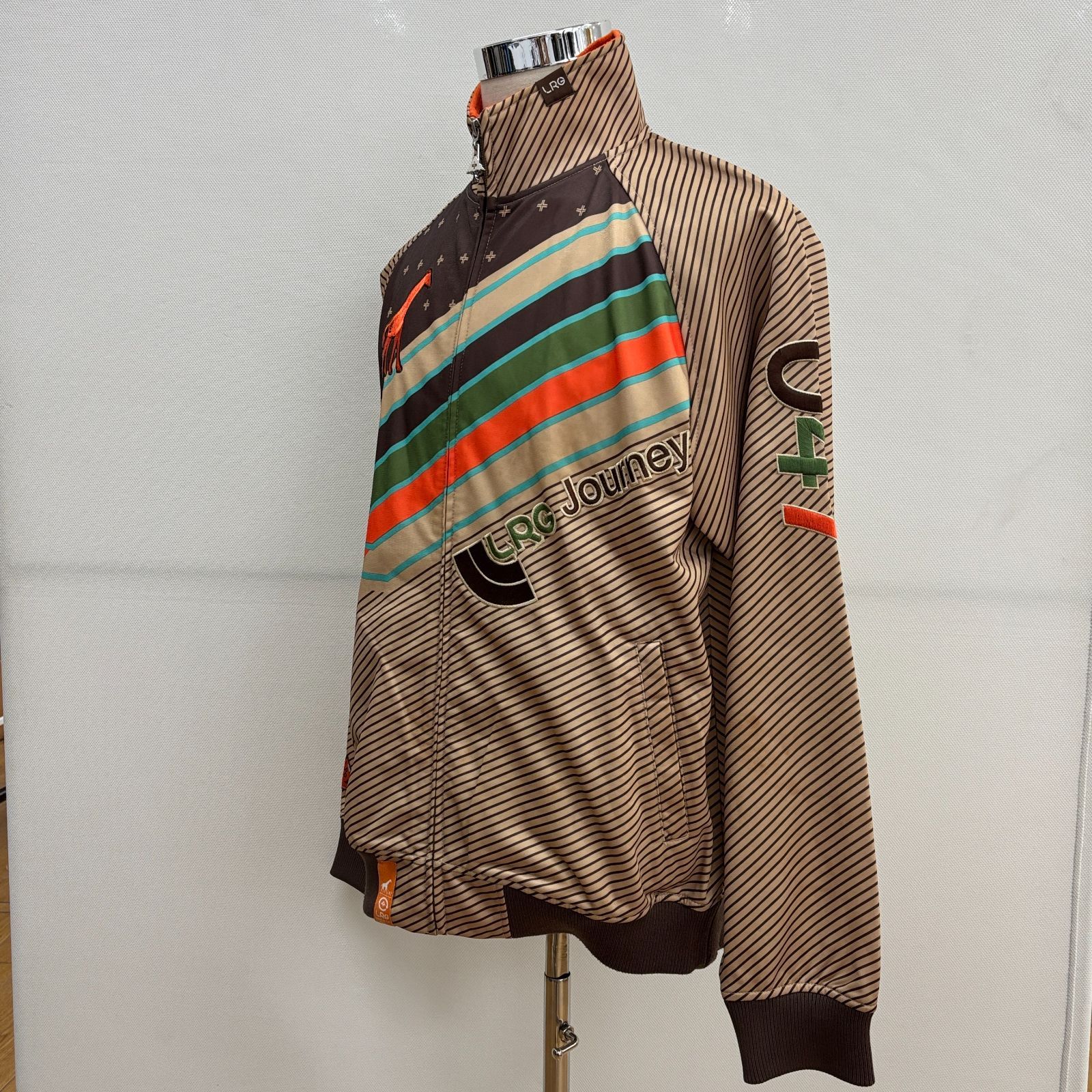 LRG エルアールジー 茶 長袖 ジャージ L LRG アウター セットアップ 